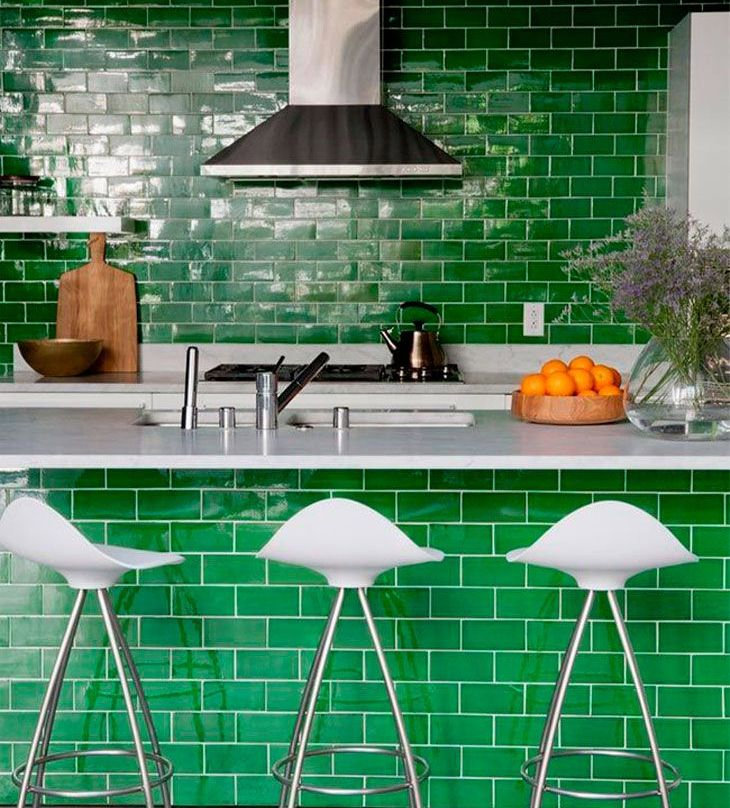 una cocina total green