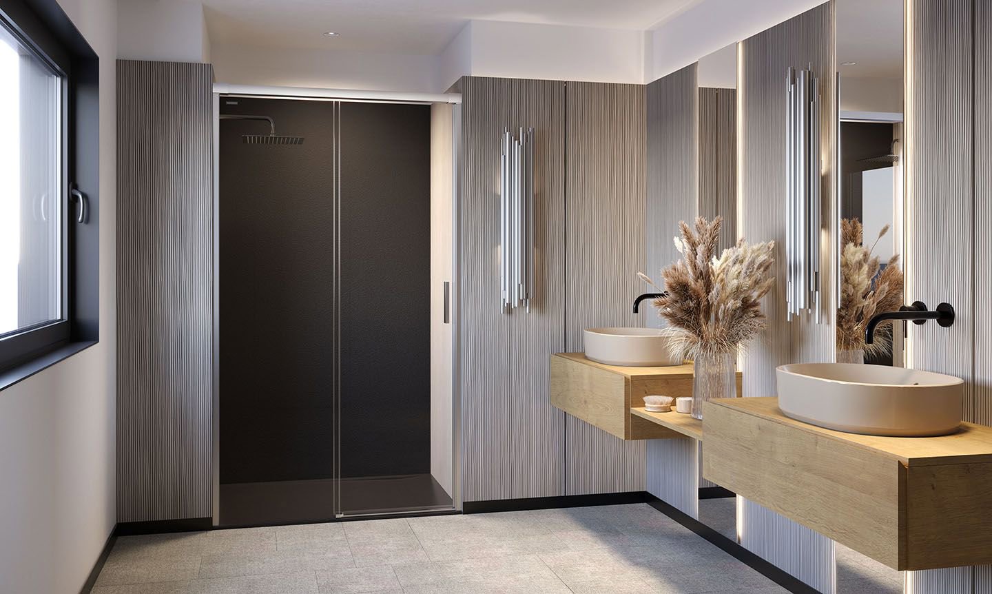 La mampara perfecta para el baño.
