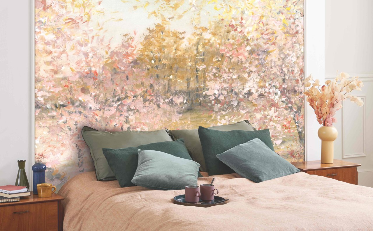 15 ideas para decorar el dormitorio con papel pintado y conseguir un efecto original, moderno y cálido a partes iguales