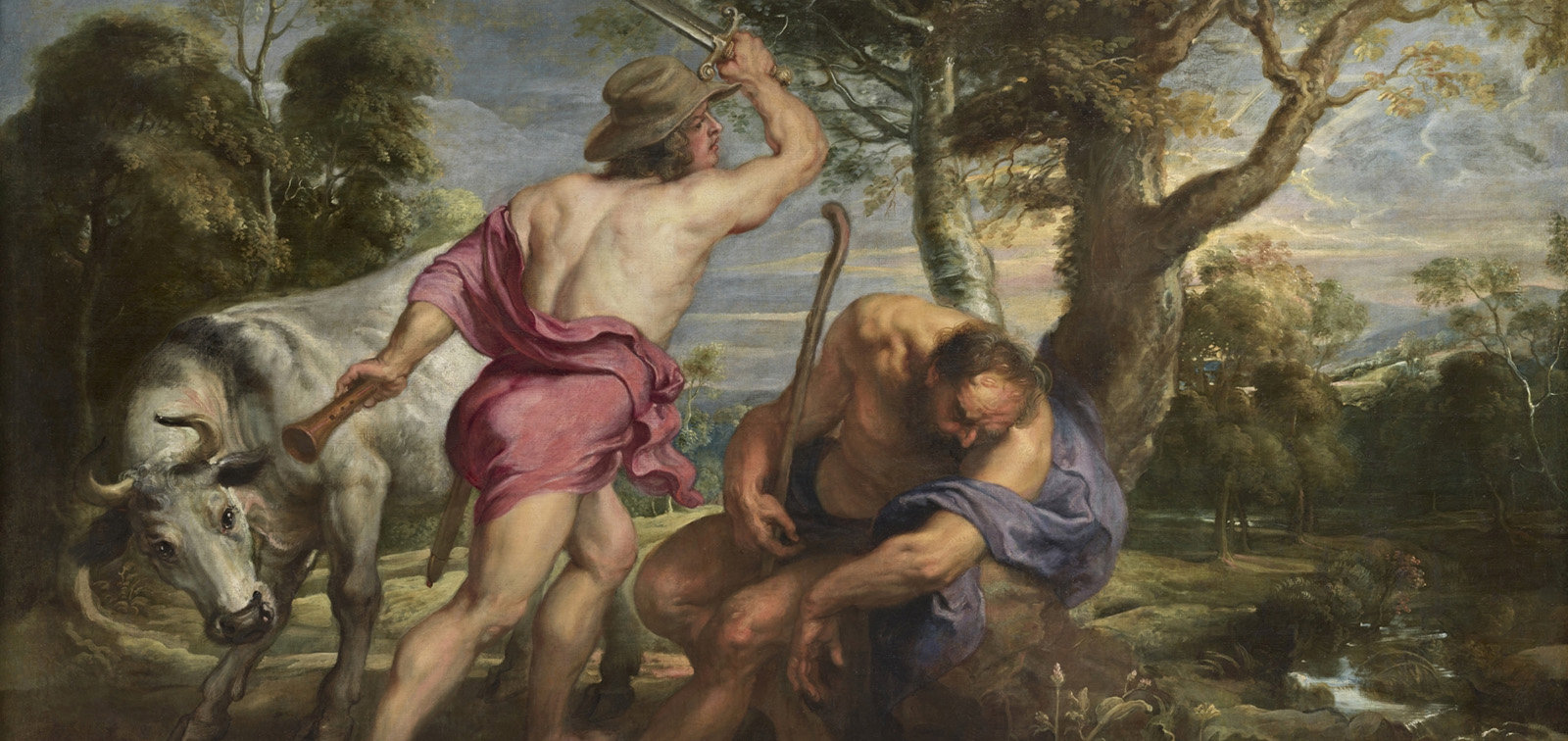 Pedro Pablo Rubens y taller. Mercurio y Argos, 1636 - 1638, Madrid.