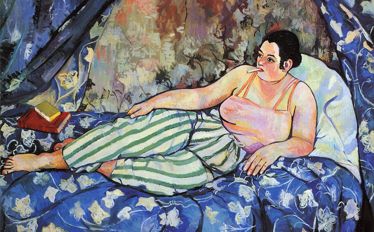 Pintura de Suzanne Valadon, El cuarto azul (1923)