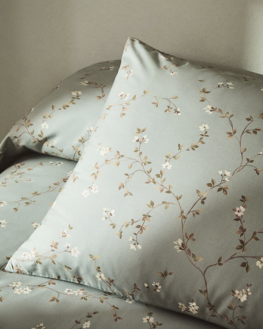 Funda de almohada floral 