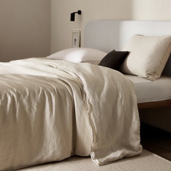 Zara Home tiene la funda nórdica de lino lavado beige (más suave) perfecta para un dormitorio fresco y acogedor