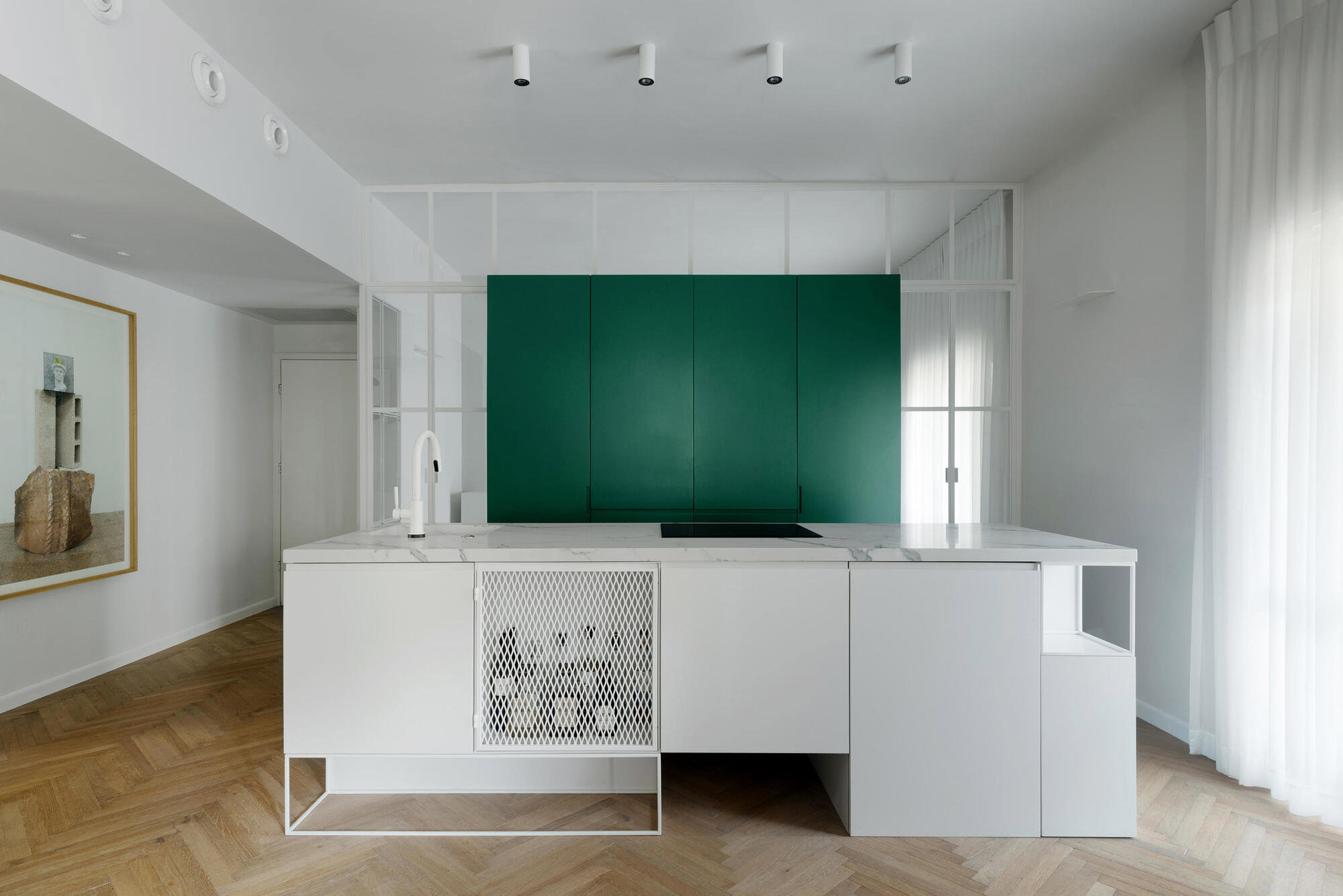 23 ideas para decorar una cocina con zona de trabajo y office