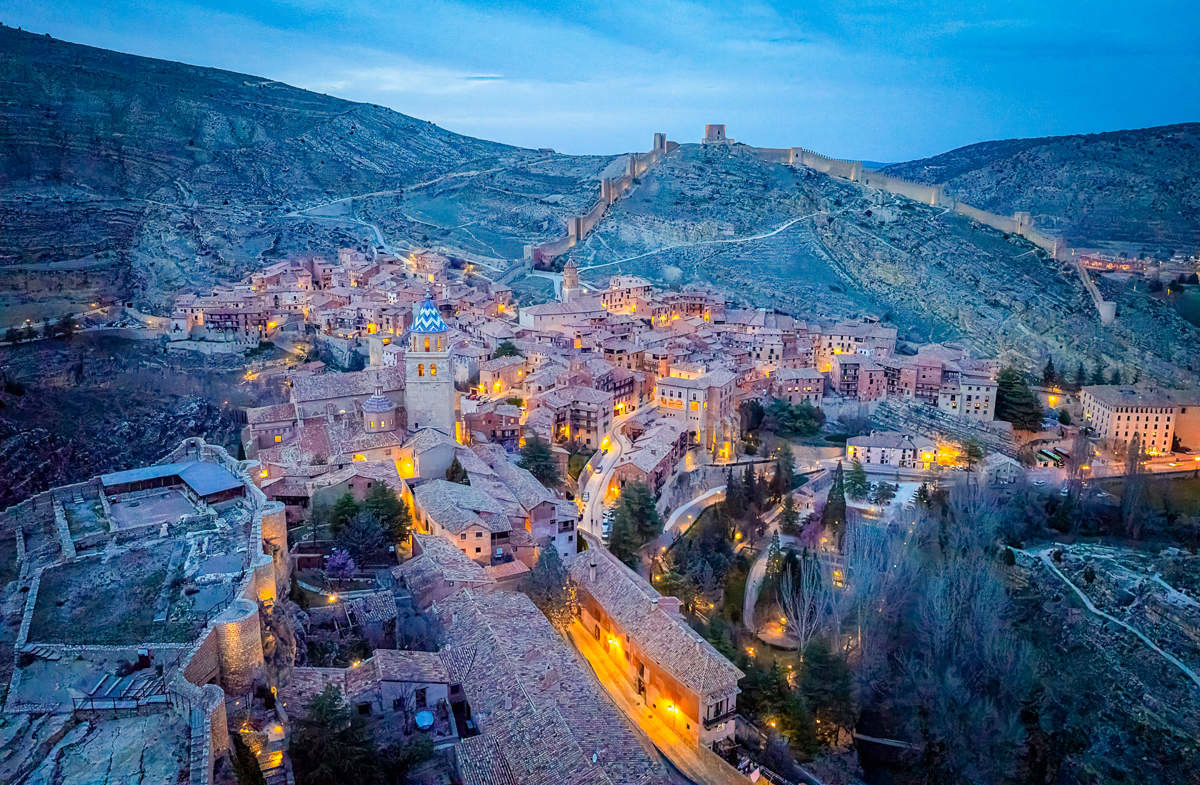 Albarracín visto al atardecer