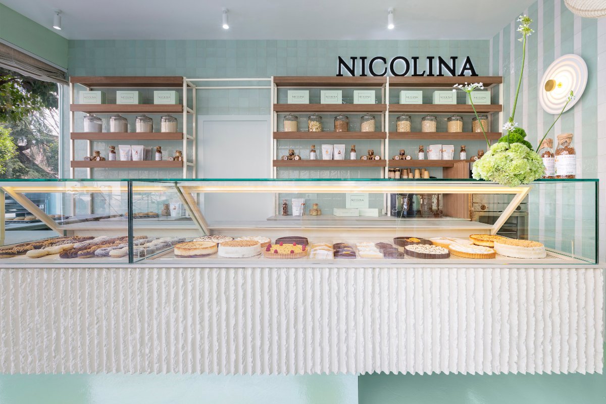 El precioso mostrador de la nueva sede de Nicolina