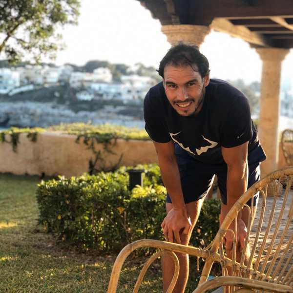 Así son las paredes del gimnasio rústico de Rafael Nadal 