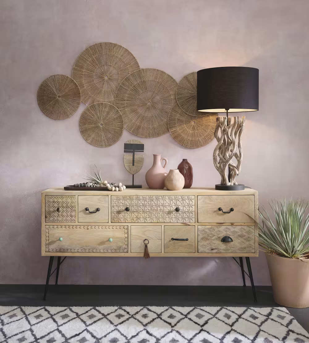 decoracio´n pared boho