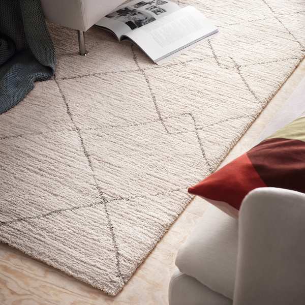 tversted alfombra pelo corto beige