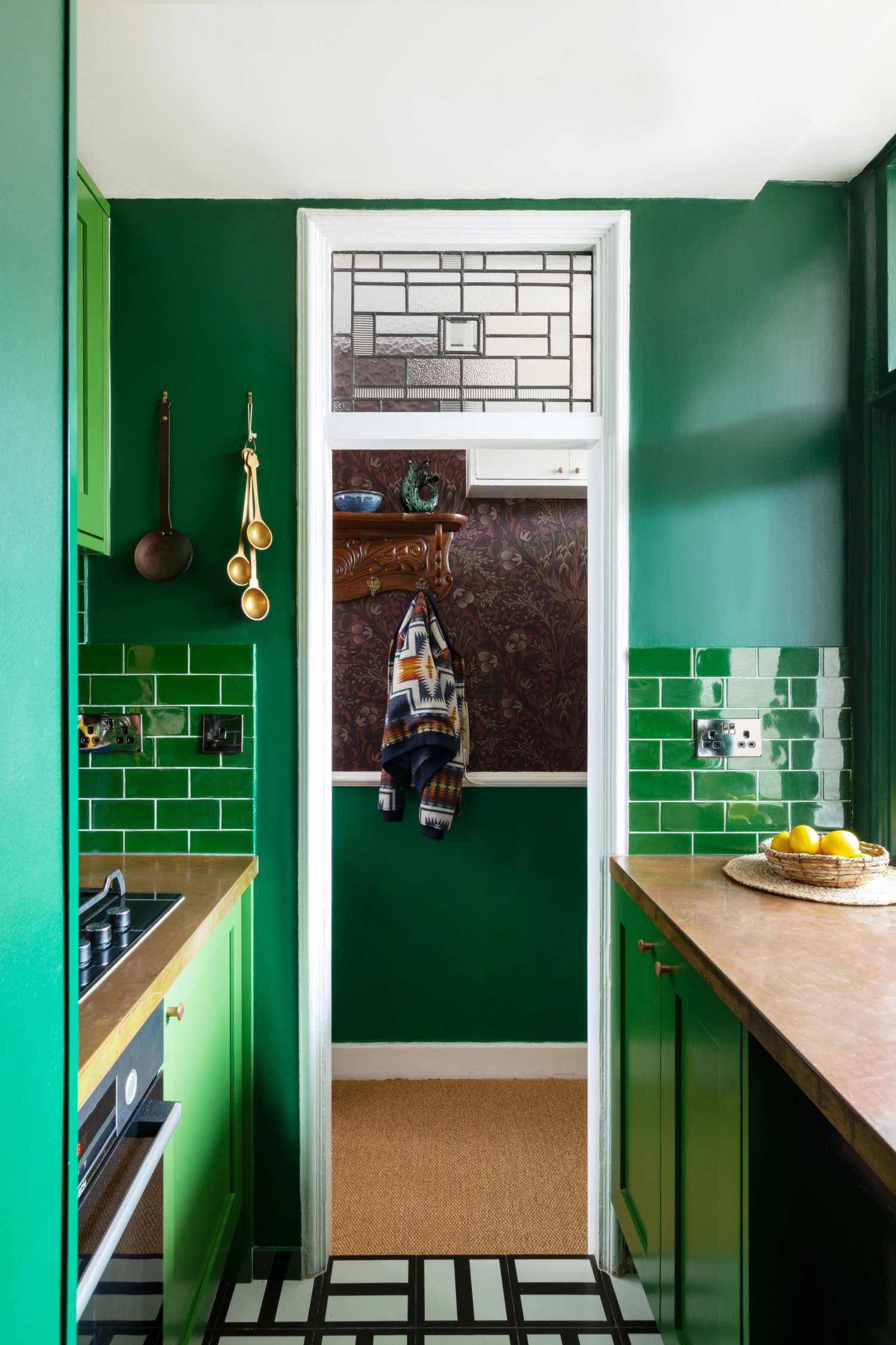 cocina en verde