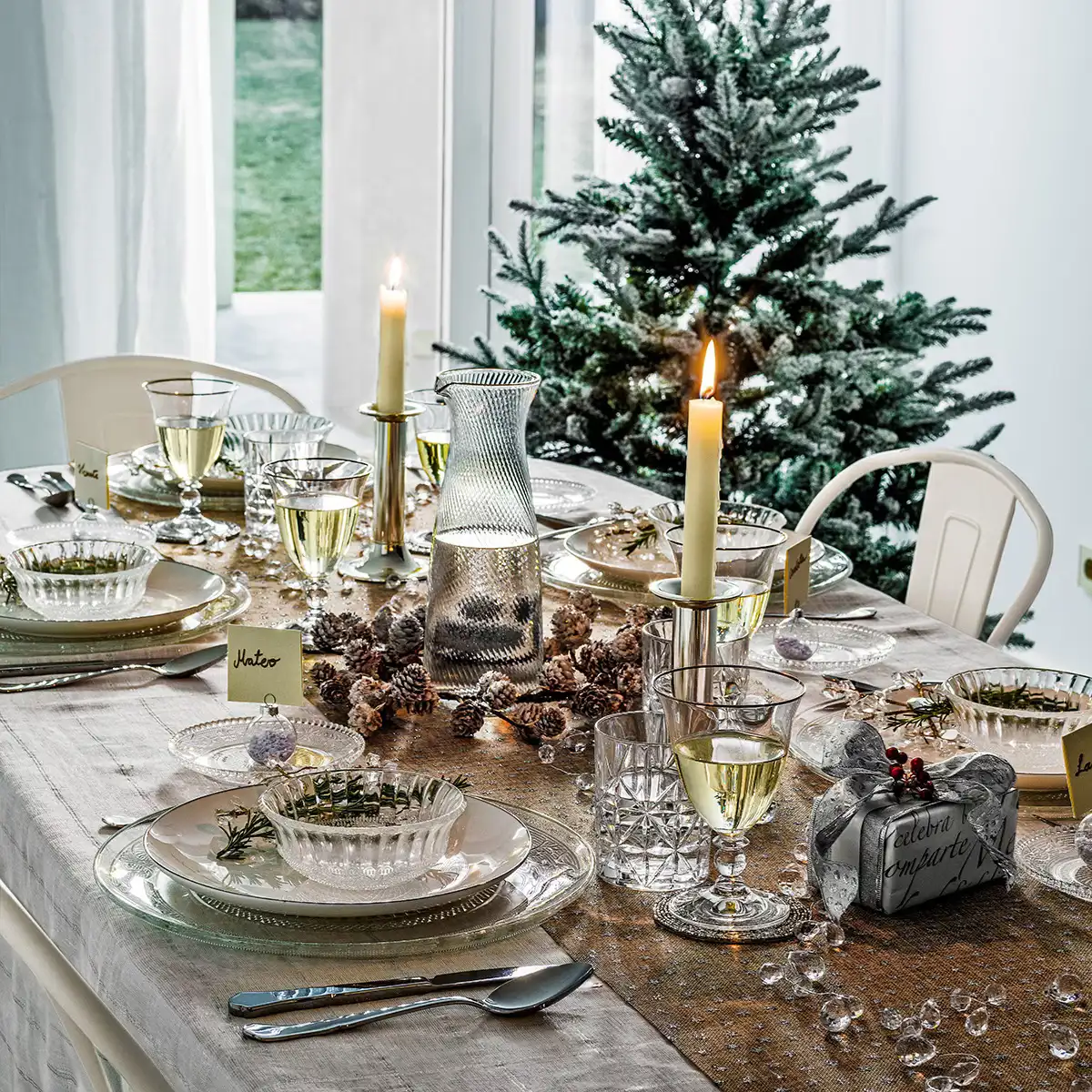 vajilla el corte inglés para la navidad