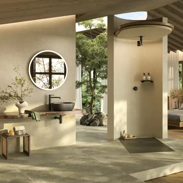 Así son los nuevos baños de lujo: exclusivos y ecoeficientes. Y Porcelanosa te ayuda a lograrlo