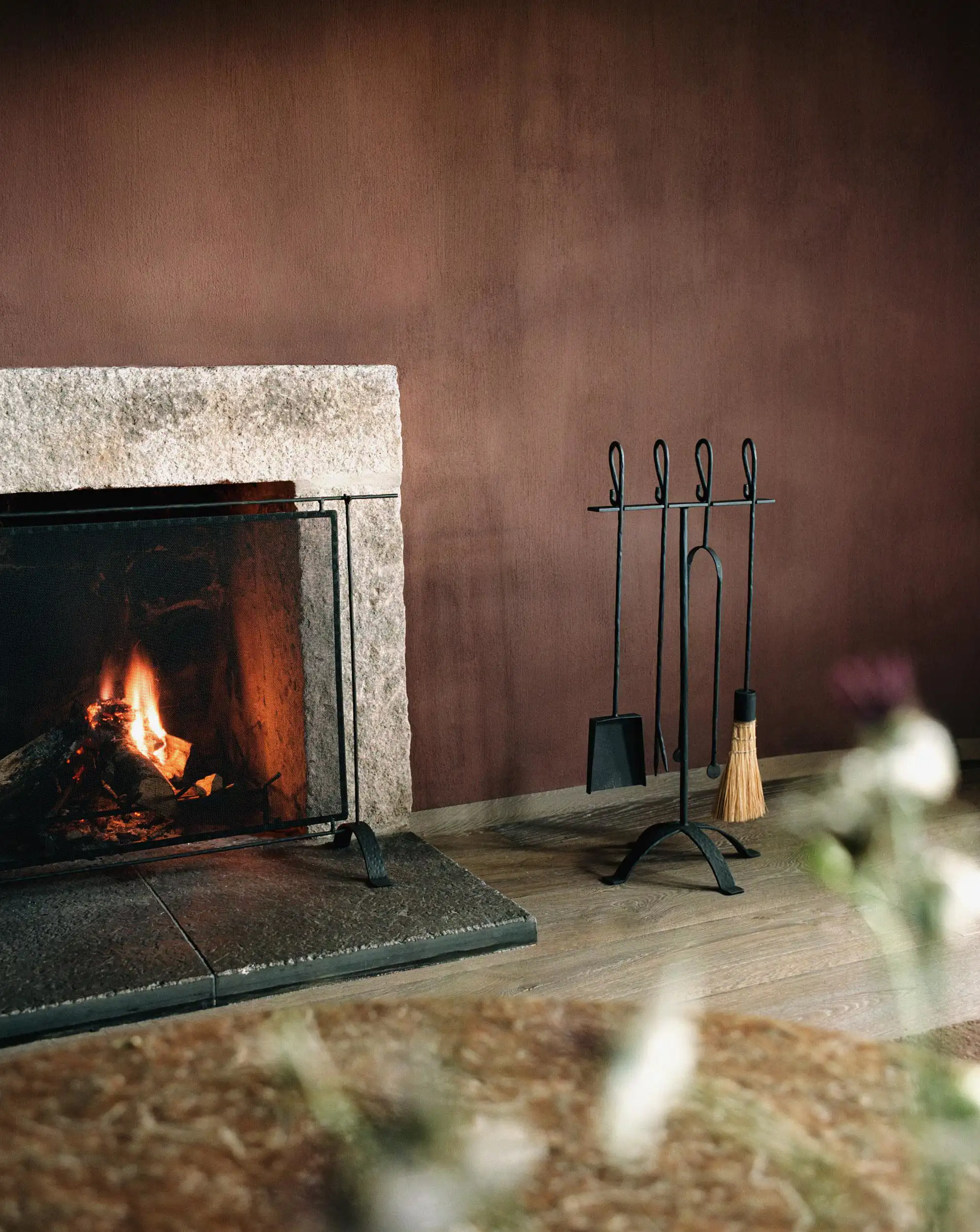 Chimenea casa rústica