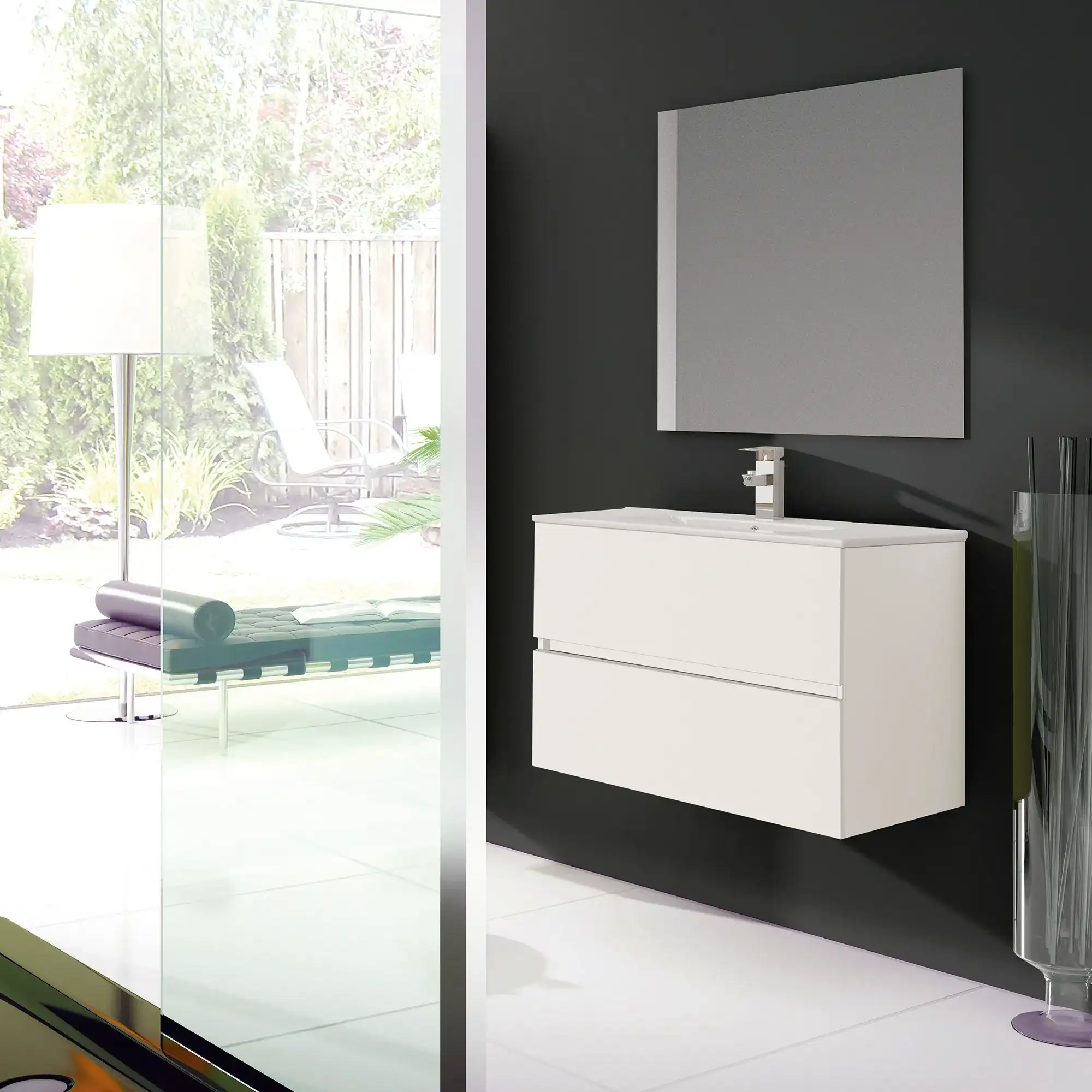 baño blanco