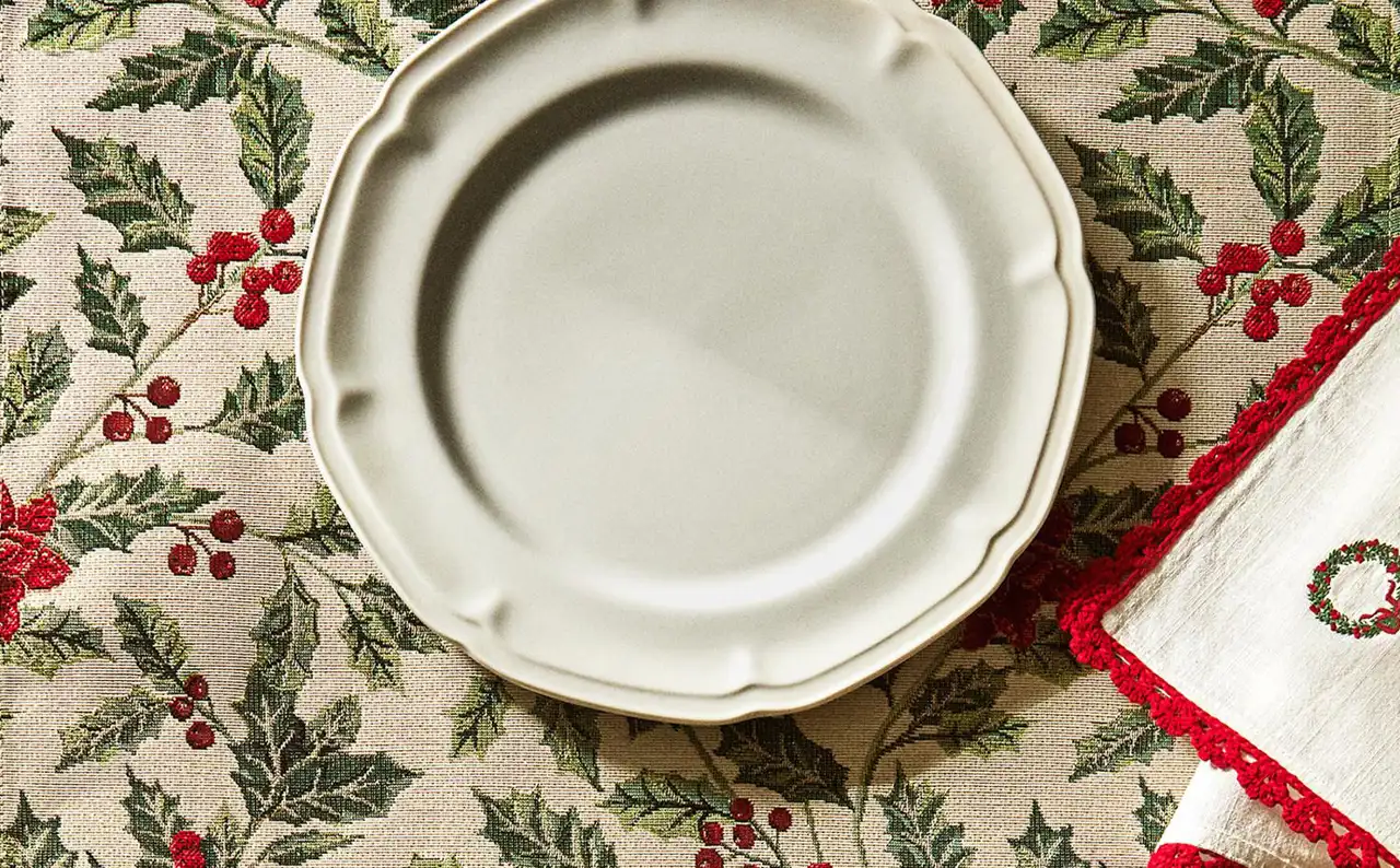 plato mesa navidad zara home