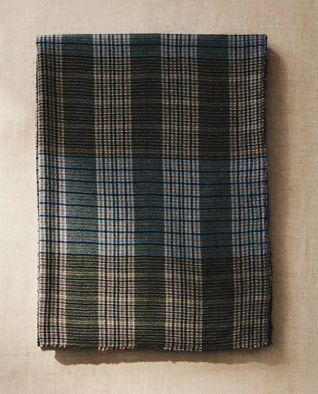 manta lana estampado tartan zara home