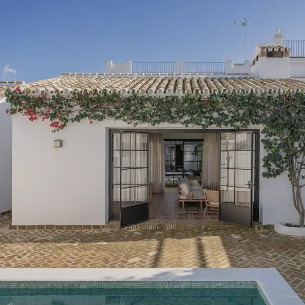 casa el rocio patio con piscina