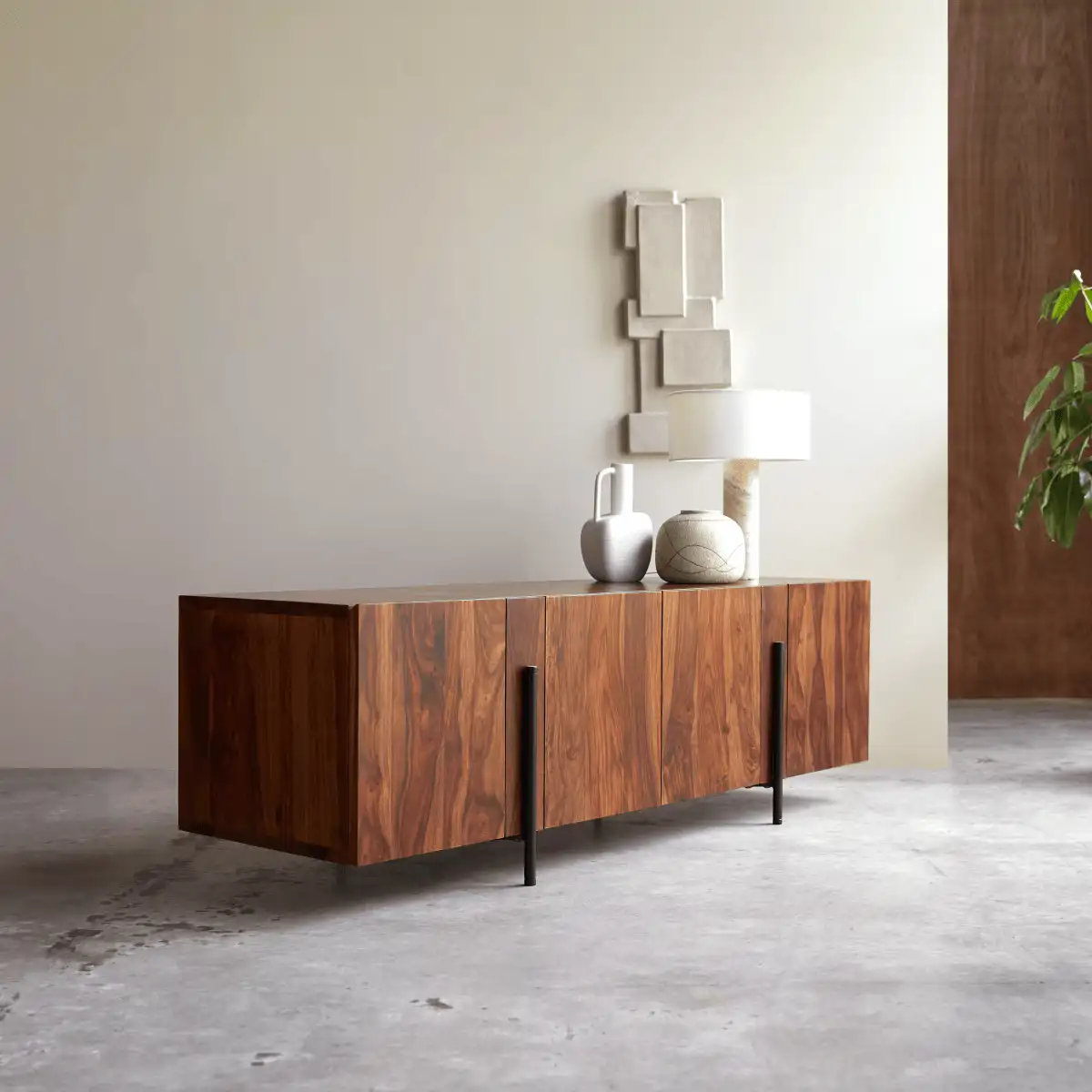 honorine bufe bajo de palisandro macizo 165 cm 6670