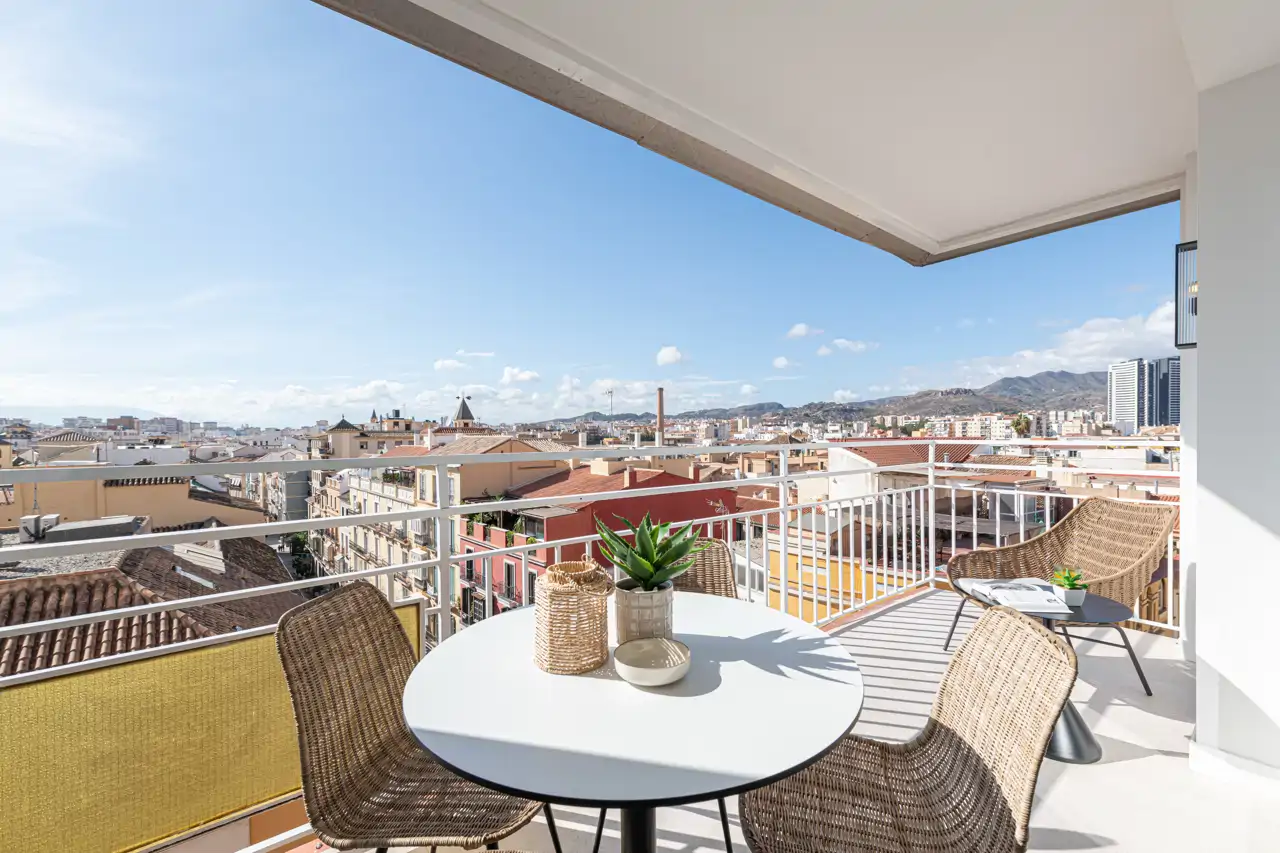 terraza con vistas málaga