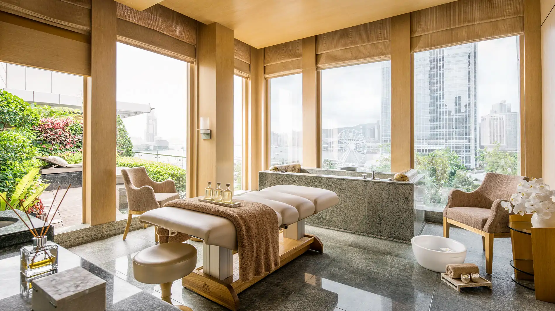 El spa, un oasis de paz en la propiedad.
