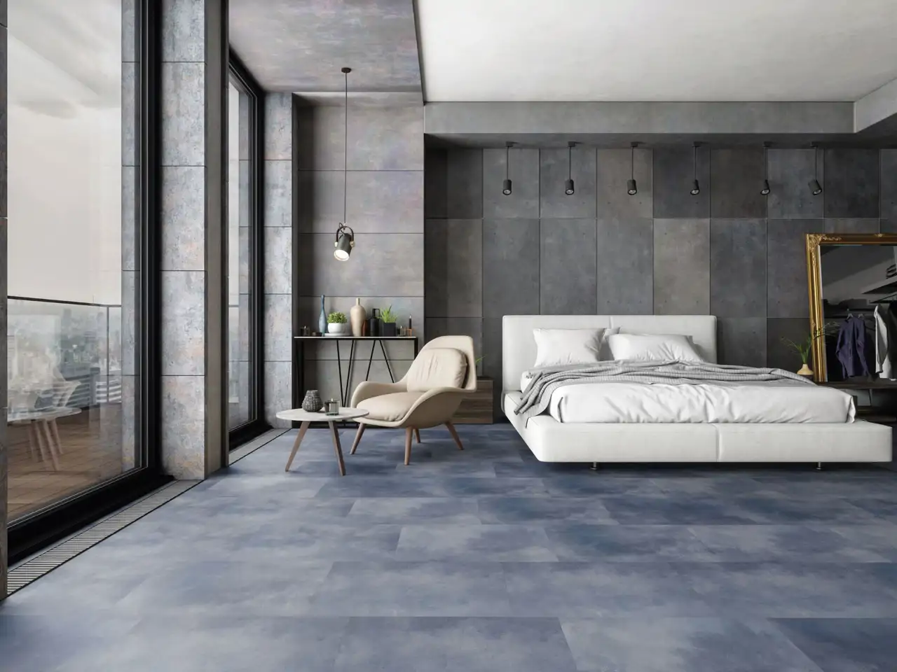 Dormitorio gris