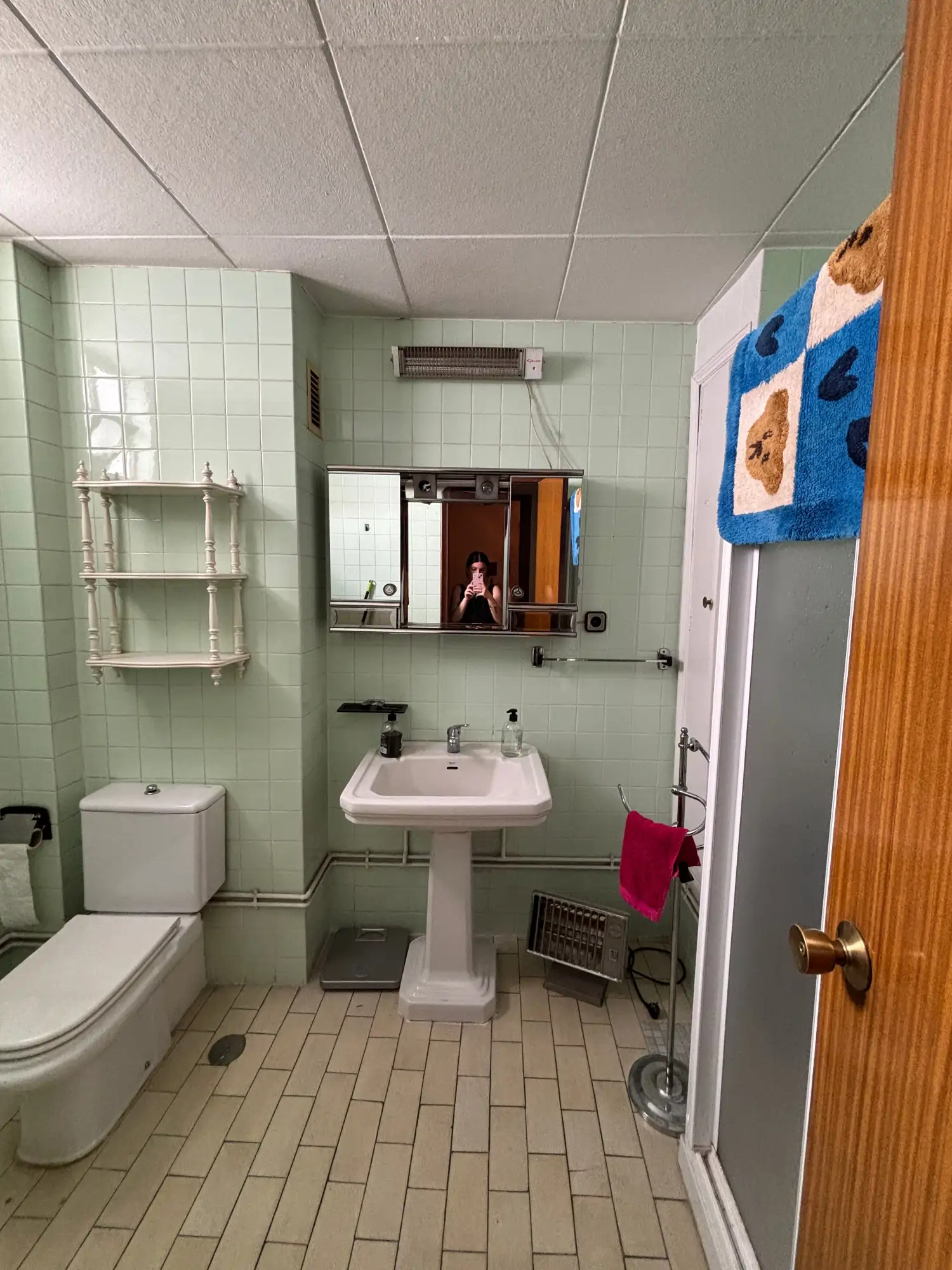 Antes: un baño viejo y desfasad