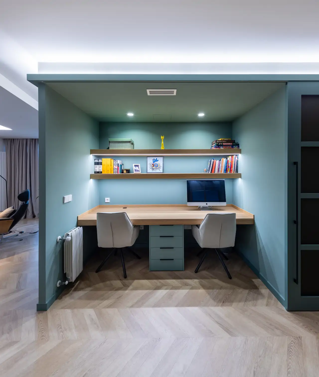 Despacho para dos en una vivienda