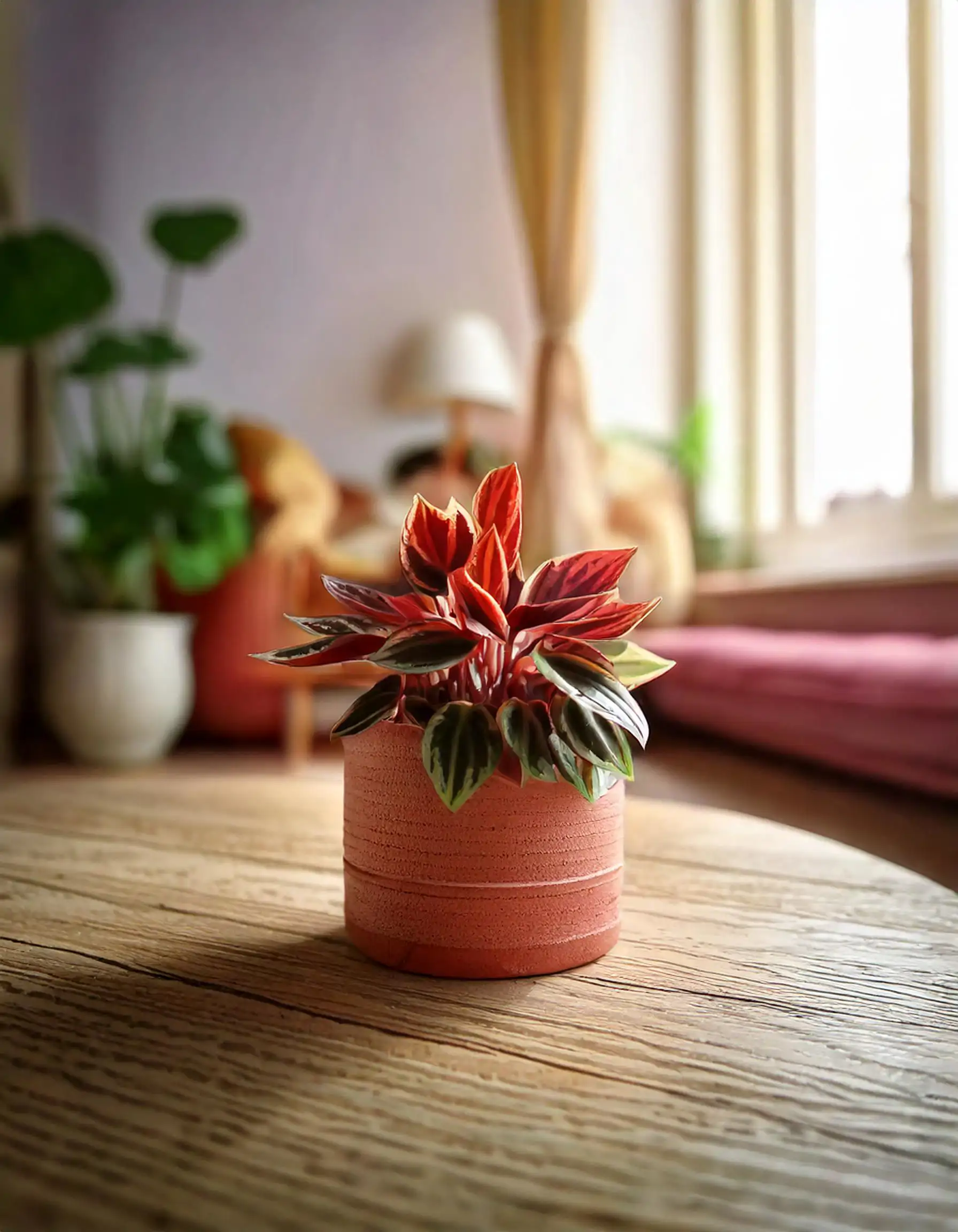 24. Peperomia Caperata Rosso