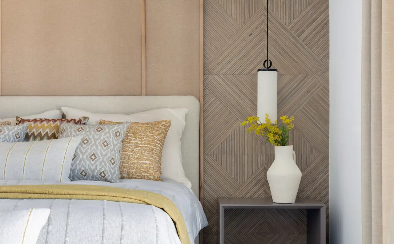 Cabecero dormitorio blanco lino