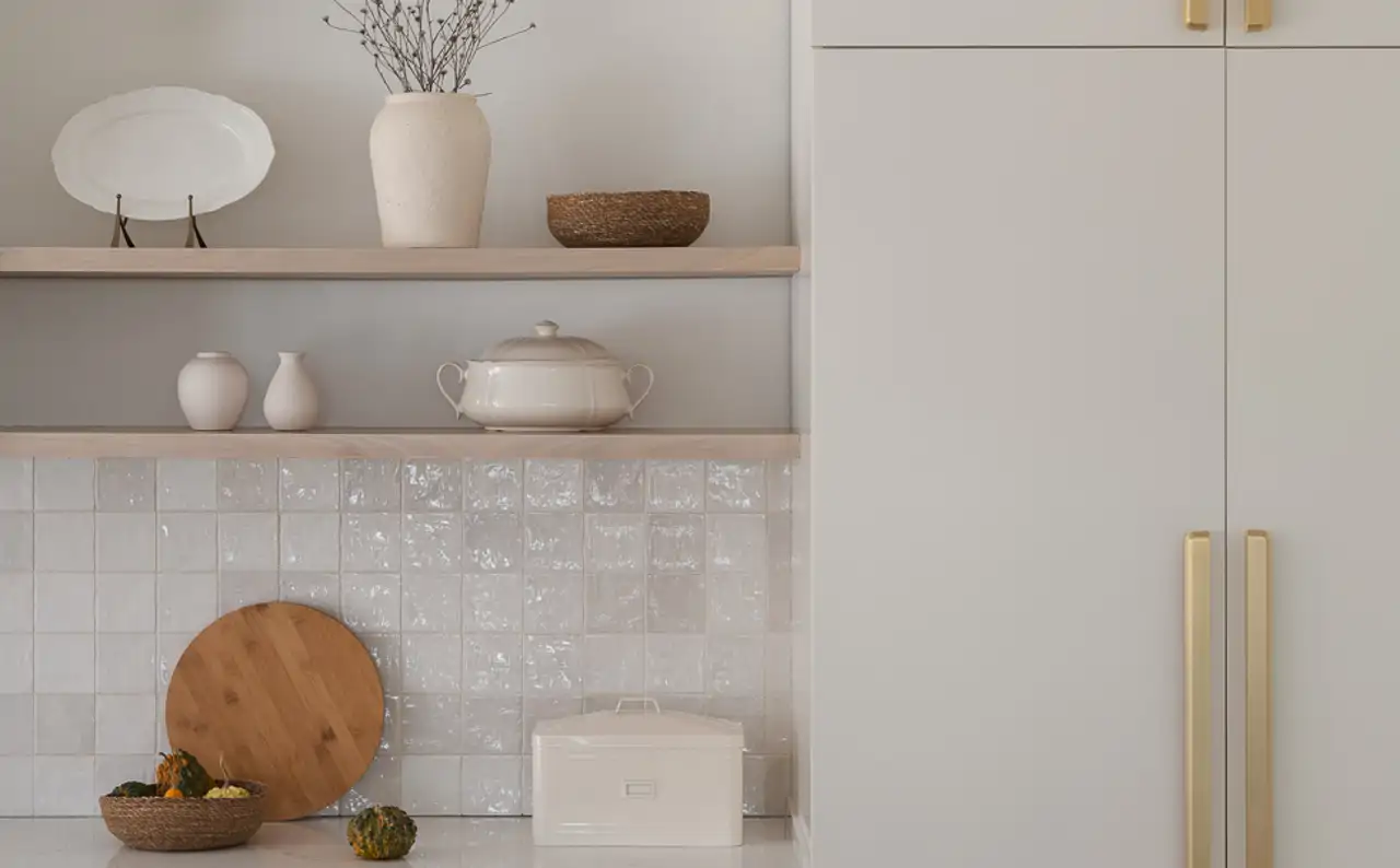 cocina azulejos blancos
