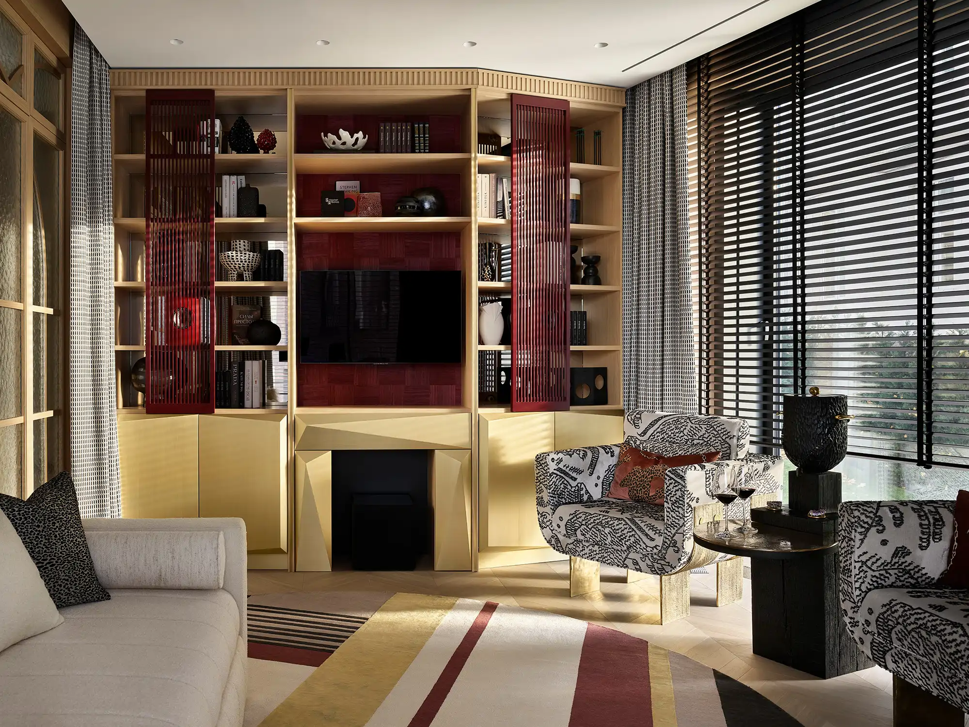 salón estantería