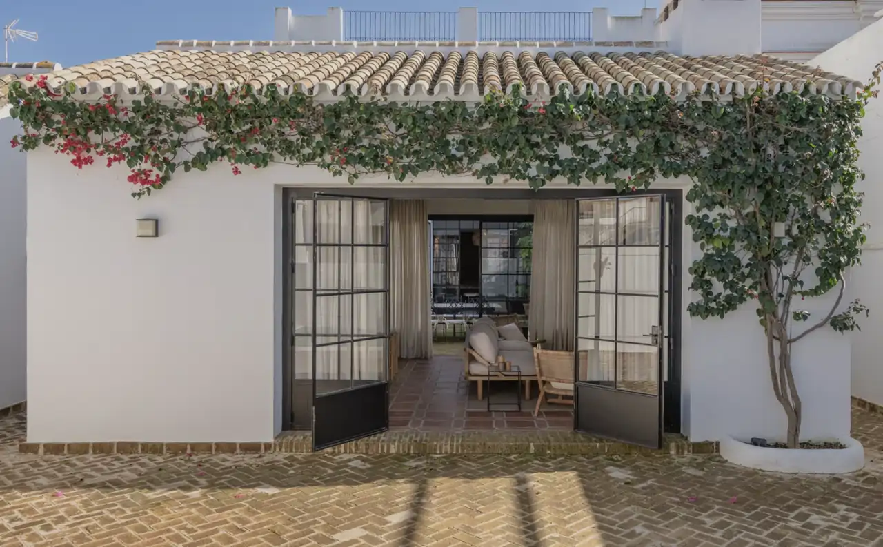 casa el rocio patio con piscina
