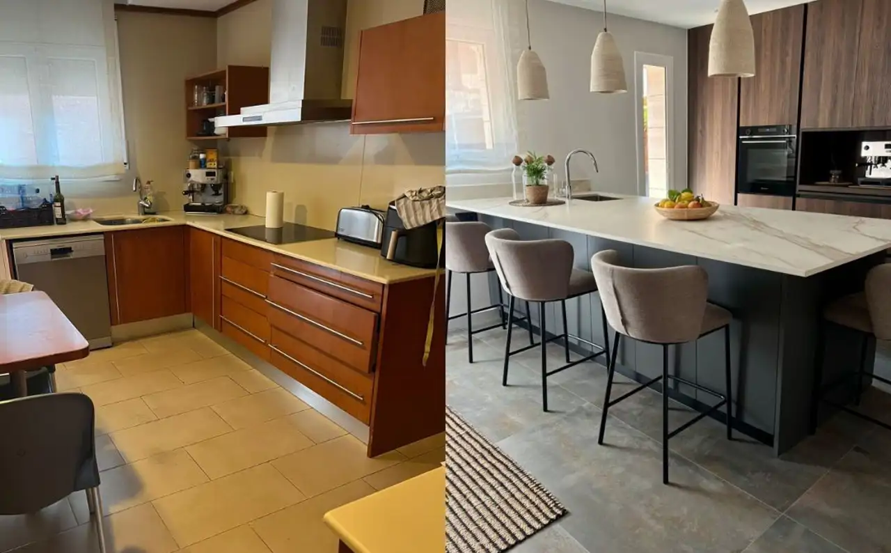 ANTES Y DESPUÉS Cocina