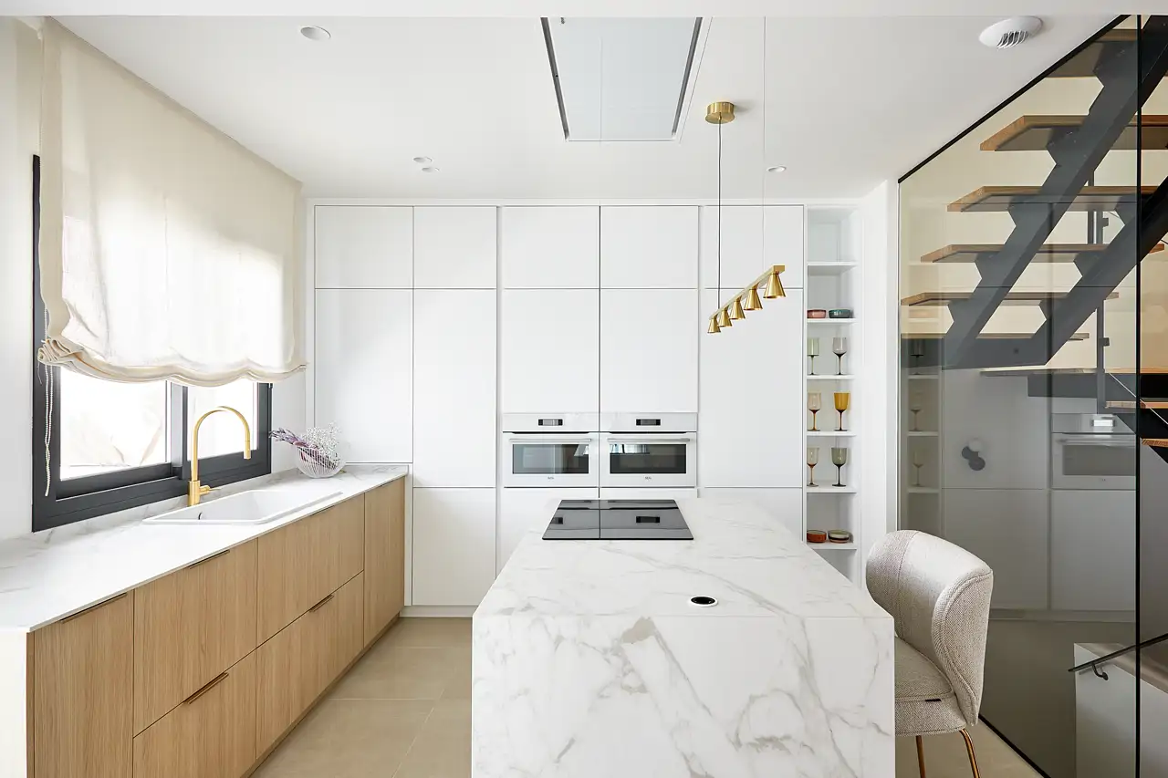 Una cocina del proyecto Victoria Villas, en Almería