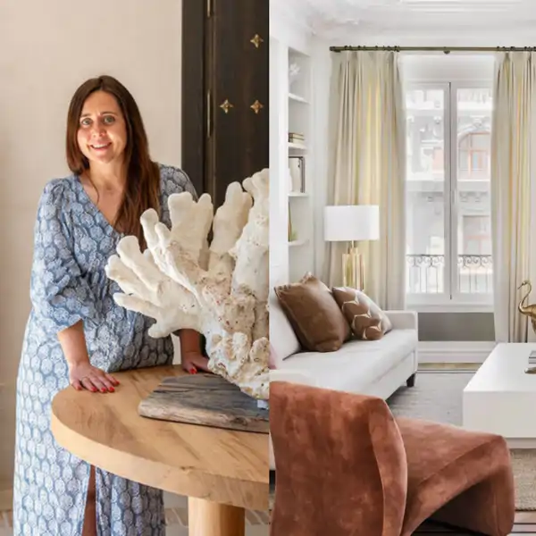 Ángela Bermúdez, arquitecta e interiorista: "En cortinas, evito los blancos puros o colores con matices fríos porque restan calidez al espacio"