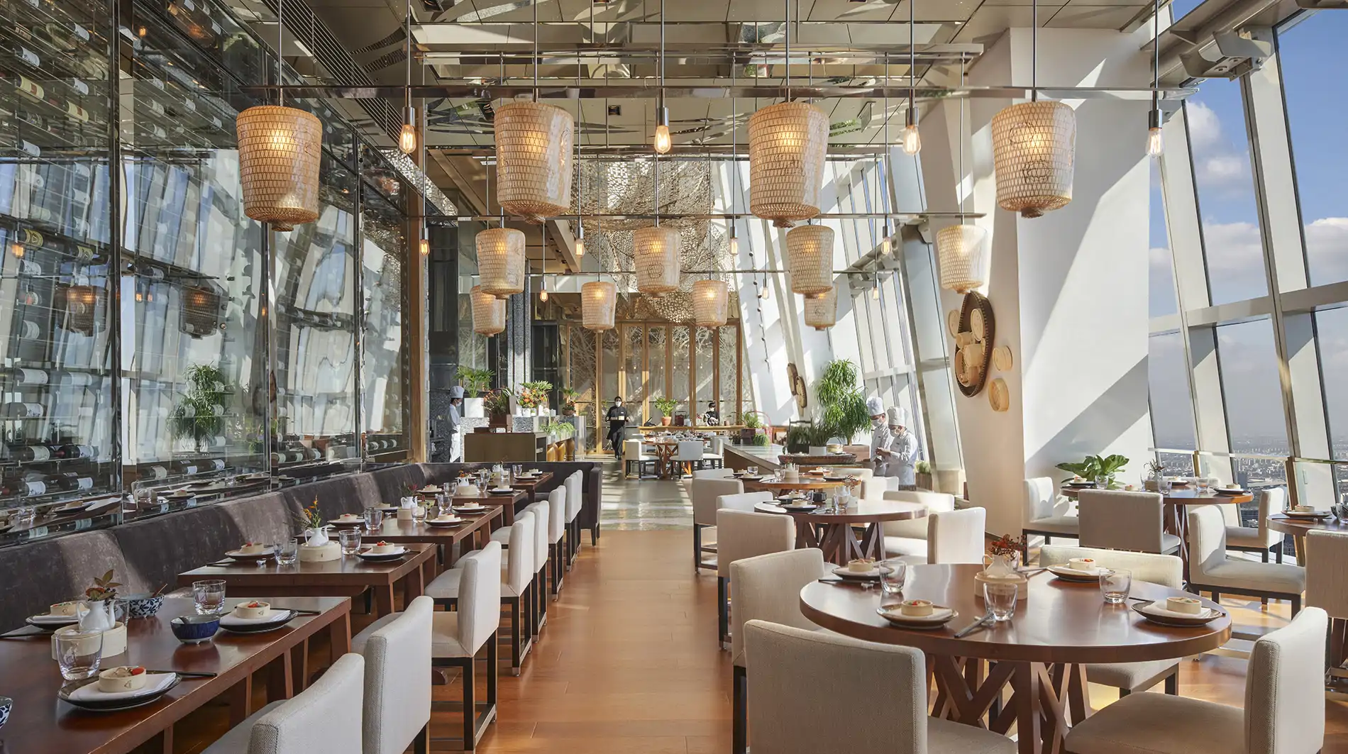 Restaurantes para todos los gustos y paladares en Park Hyatt Shanghái.