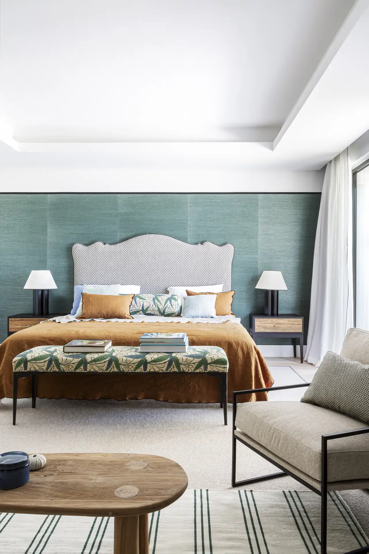 combinar cojines cama verano