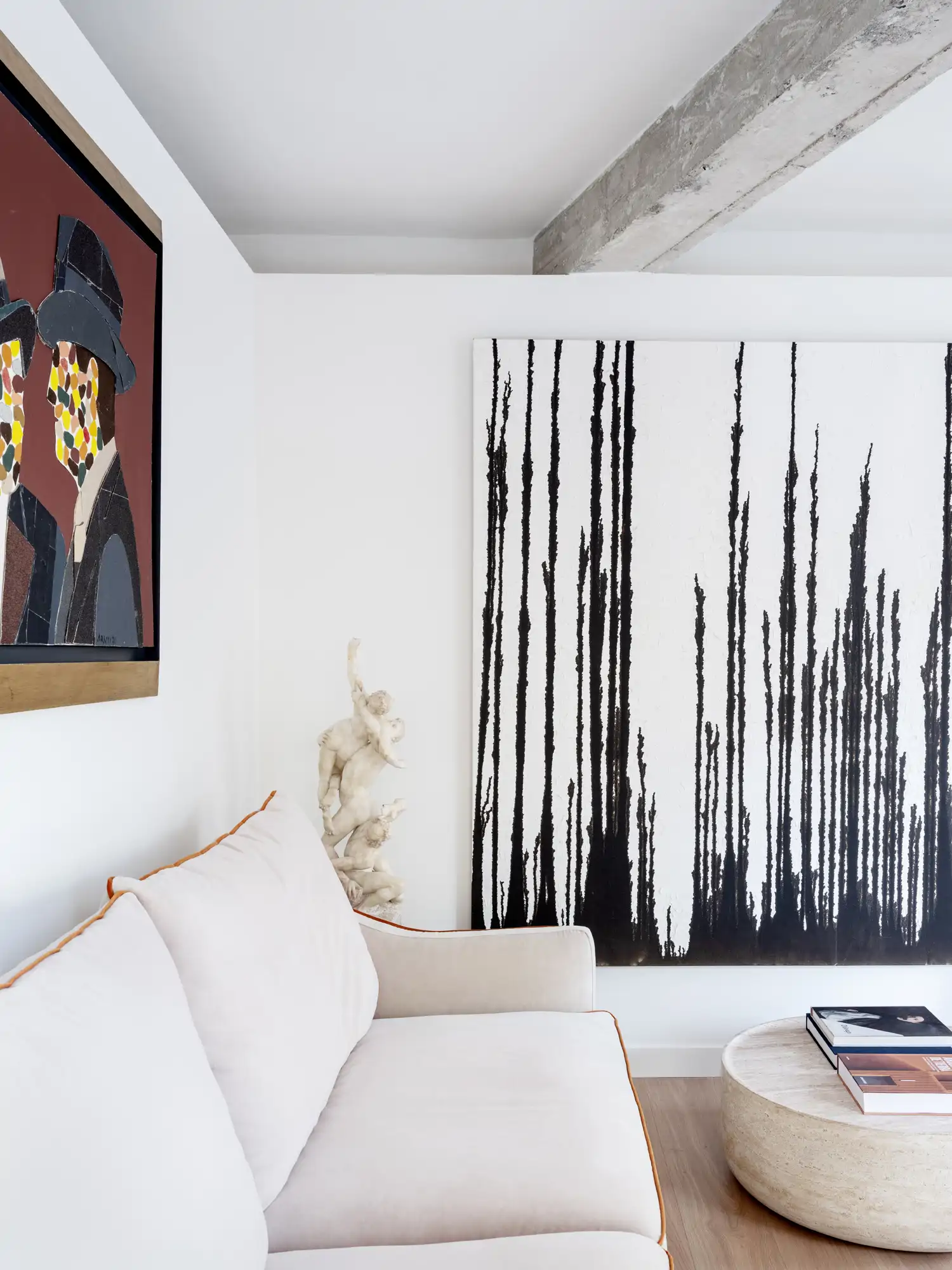 Un salón que respira arte