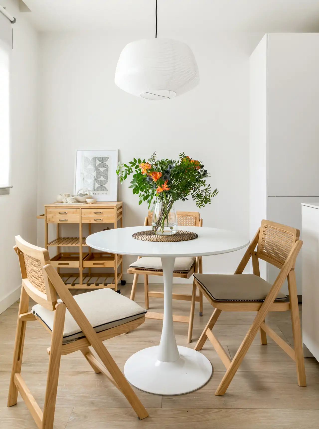 zona office cocina muebles madera