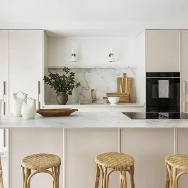 Cocina rosa con sial