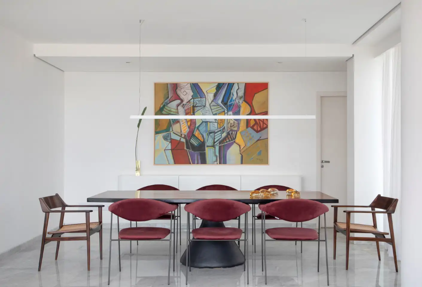 Comedor: una escena de diseño tropical