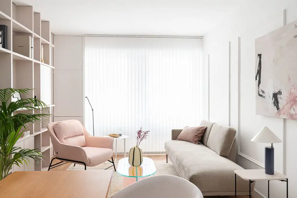 Un salón pequeño, pero muy acogedor