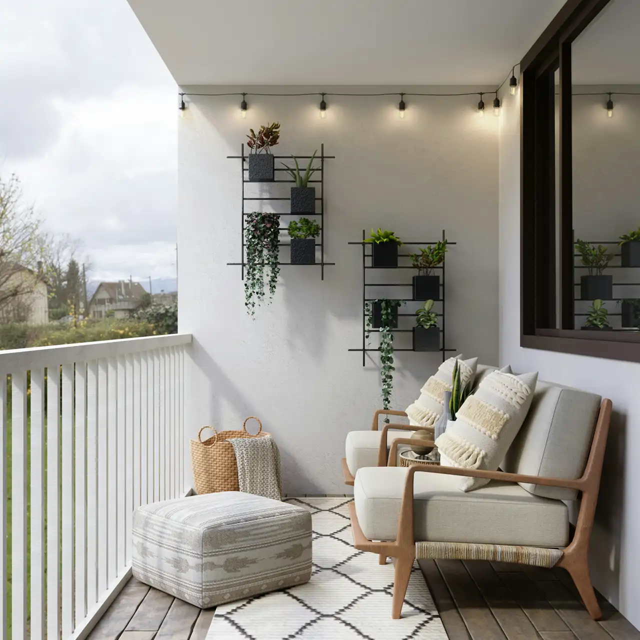 En una terraza o un balcón pequeño, "el mobiliario debe ser mínimo", según los arquitectos de Slow Studio