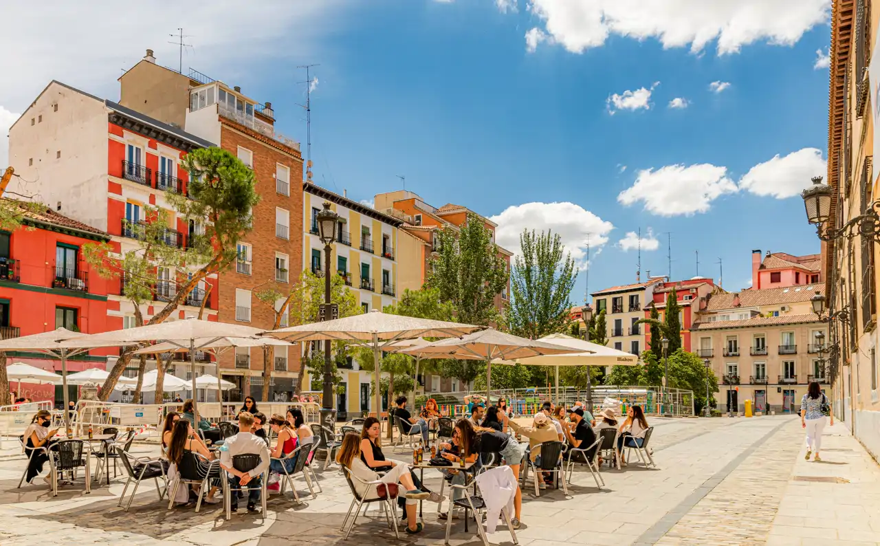 Plaza en el centro de Madrid