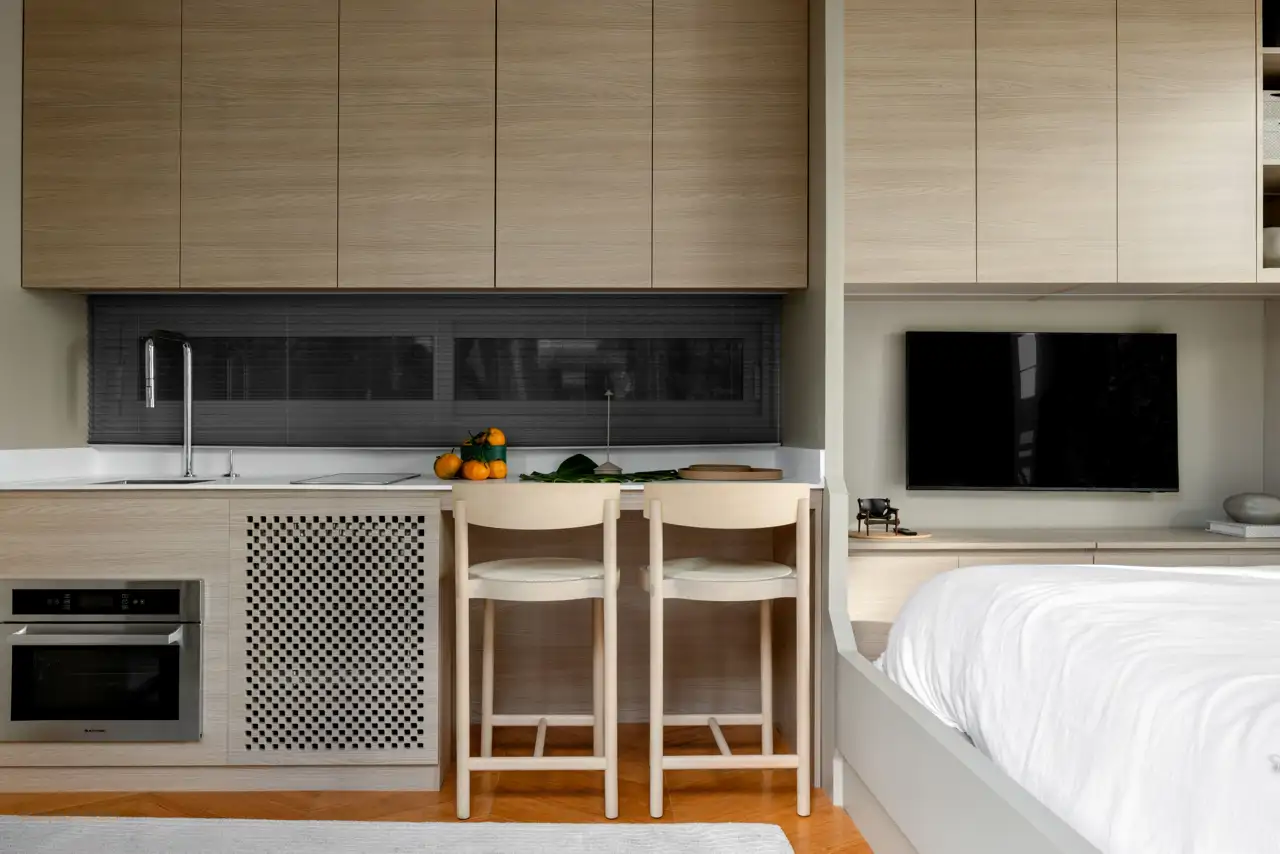 Espacio interior de una tiny house