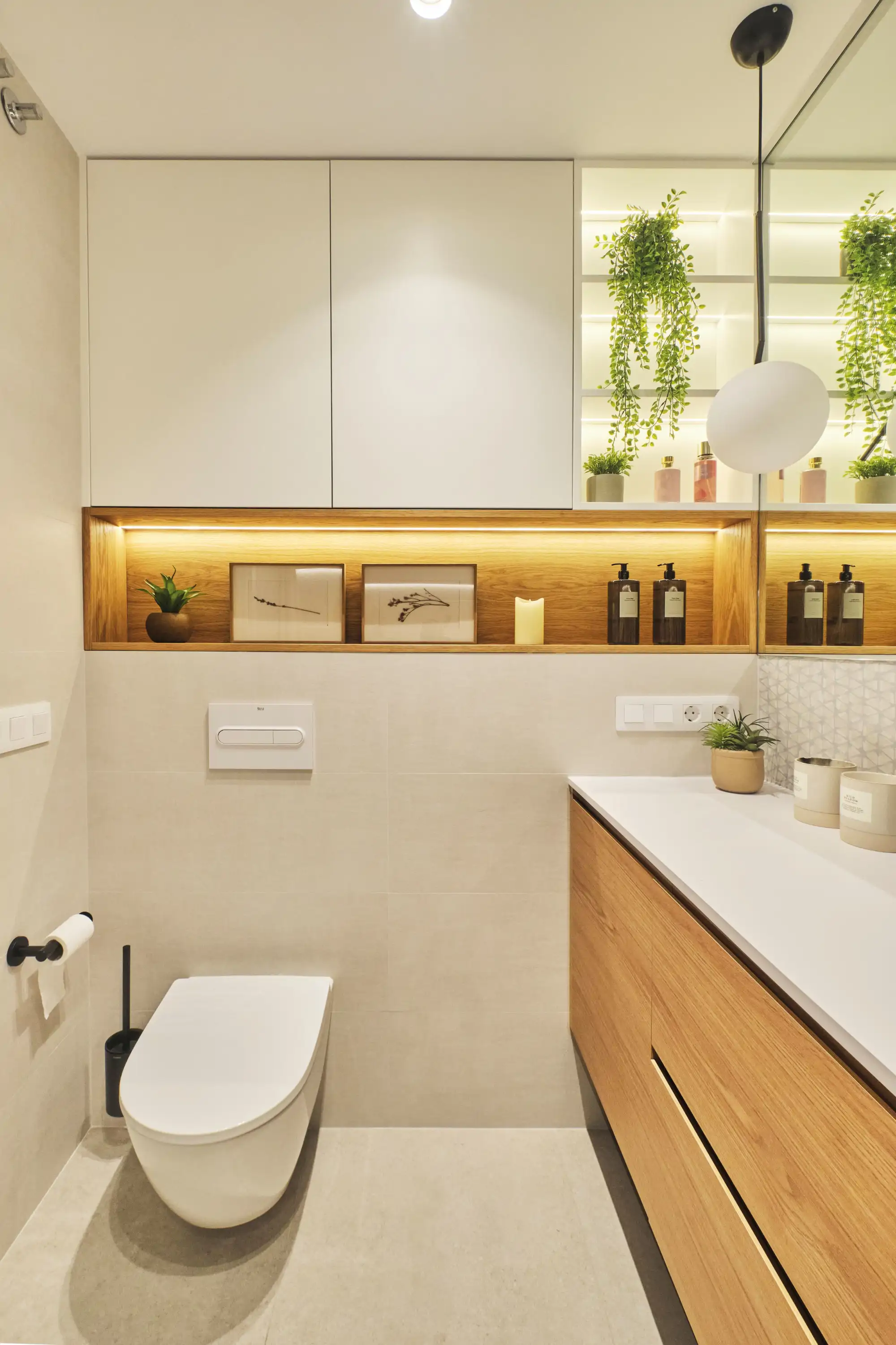 Baño con hornacina