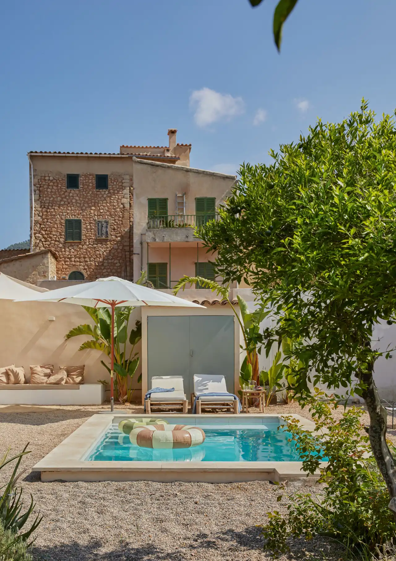 Jardín con piscina en Mallorca Casa Nana