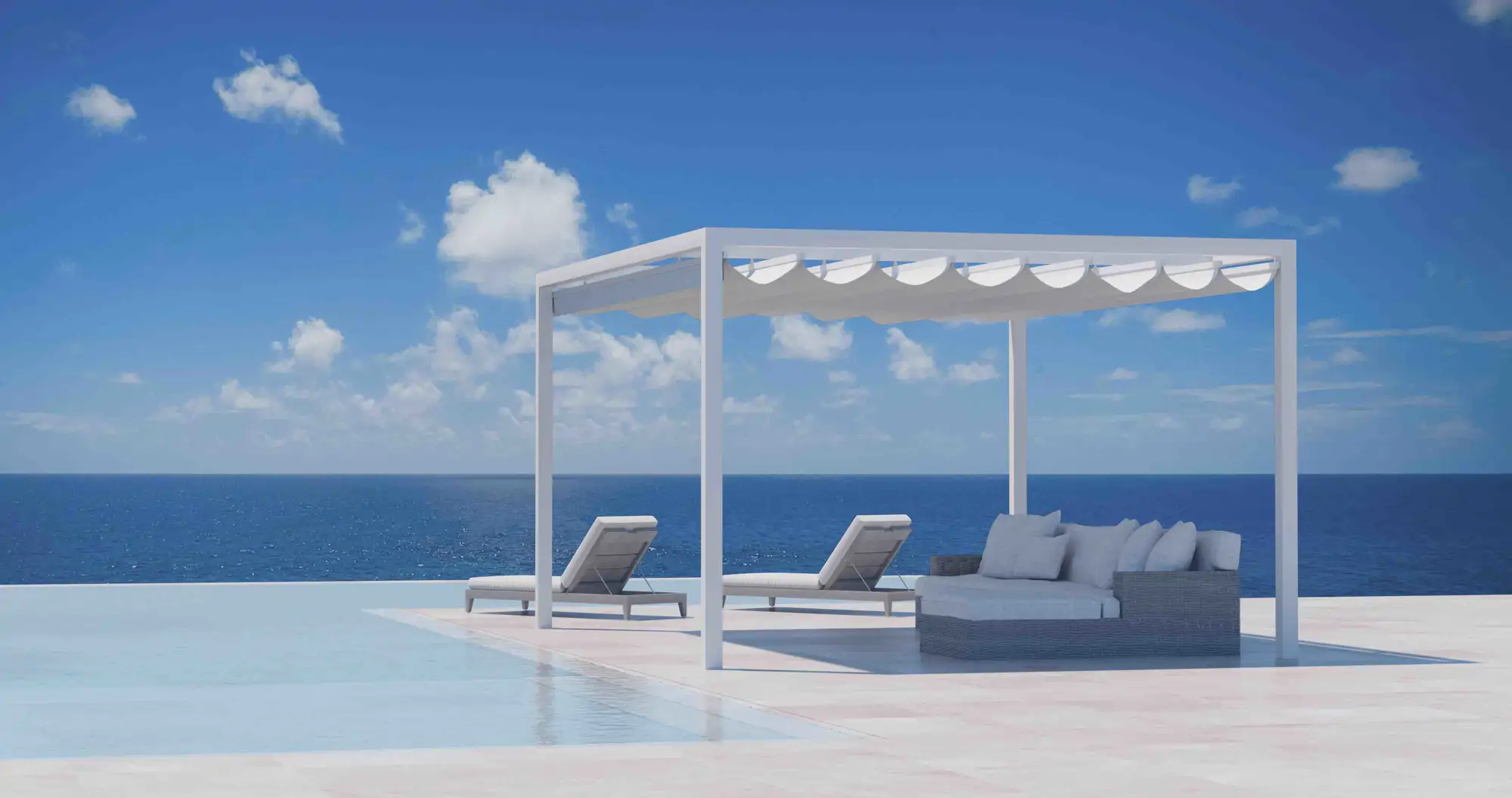Llaza PERGOELIT 100 BLANCA pergola