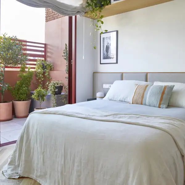 dormitorio matrimonio con acceso terraza