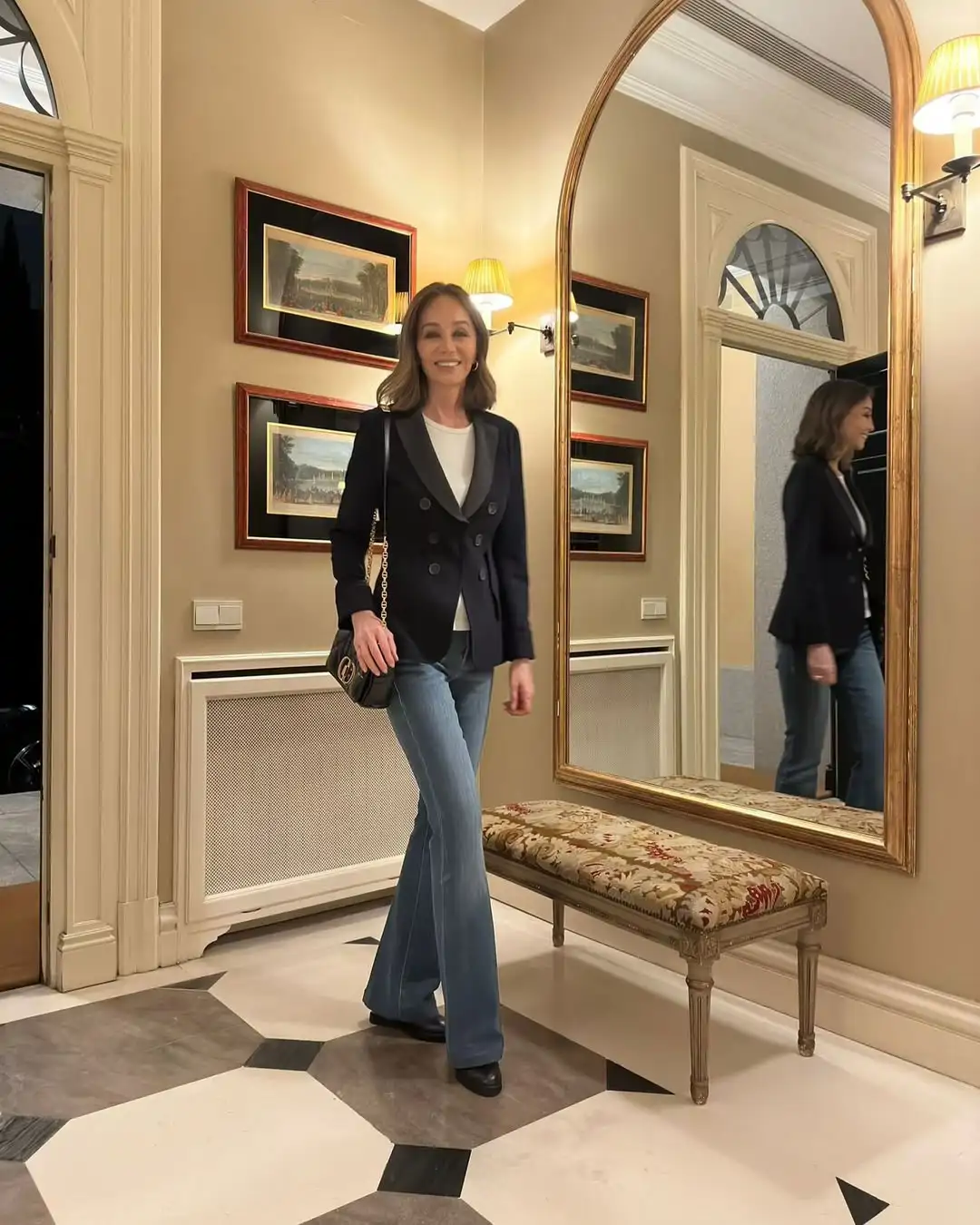 Recibidor clásico de Isabel Preysler